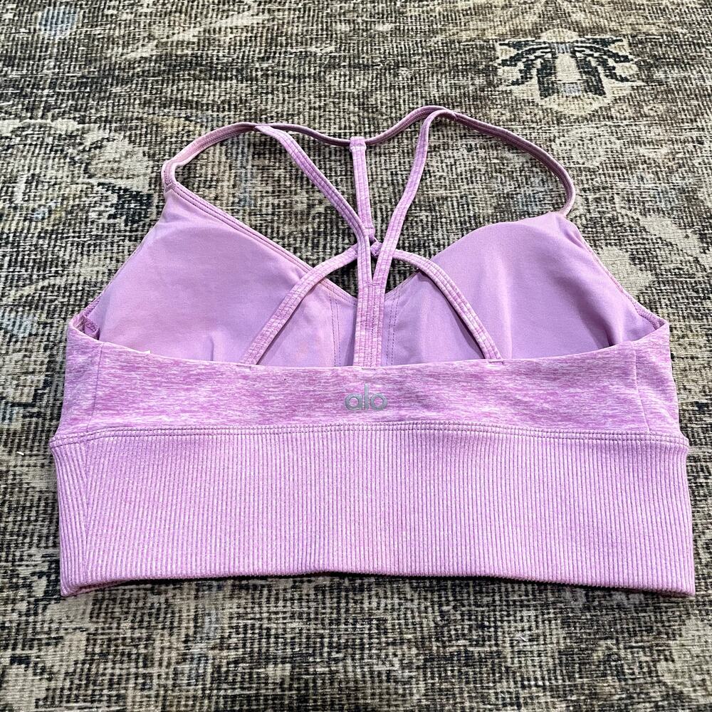 Alo Yoga Lavish Sports Bra Purple Women's Size Small - Picture 3 of 3